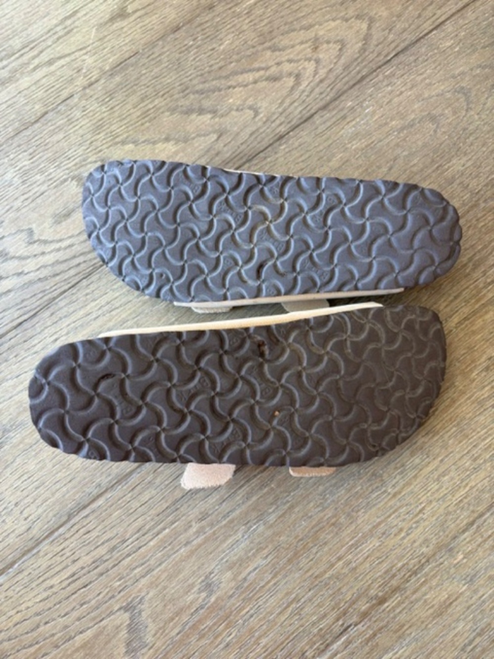 Birkenstock Arizona Big Buckle Nubuck Leather Almond Sandals Size 40 - Picture 3 of 4